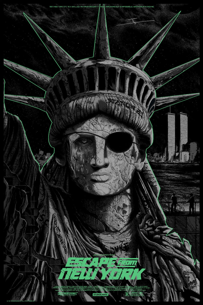 Illustration for article titled Lady Liberty Takes Center Stage on This Stunning Poster for Escape From New YorkÂ